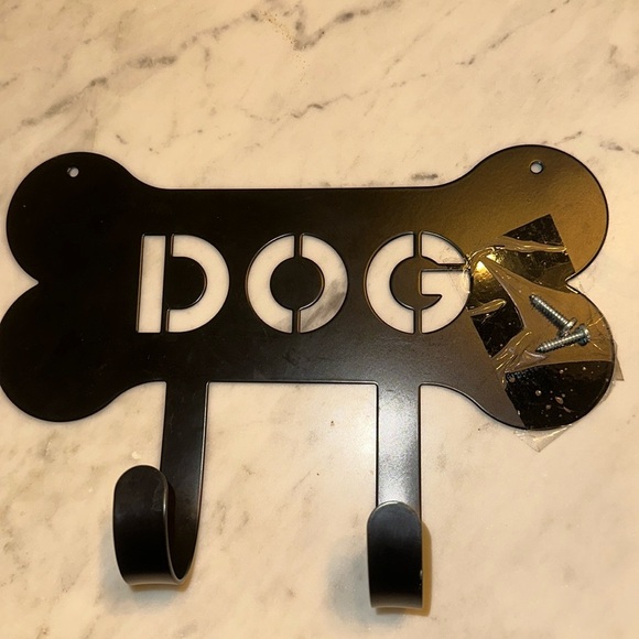 Dog Sign black two hooks - Picture 1 of 4